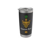 Queen Bee Empowerment Quote Stylish Graphic Design Stainless Steel Insulated Tumbler