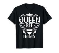 Queen Bee Energy Crown Boss Lady Vibes Motivation T-Shirt