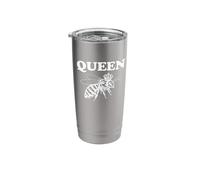 Queen Bee Funny Pitbull Graphic Design Stainless Steel Insulated Tumbler