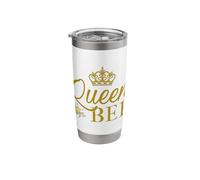 Queen Bee Graphic Beekeeper Hive Beekeping Honey Bee Lover Stainless Steel Insulated Tumbler