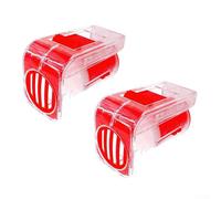 Queen Bee Marking Tool Set, 2 Pcs Plastic Queen Marker Cage and Holder Clip, For Beekeeper Queen Catcher for Honey Bee Identification, Apiary Management Supplies(Red)