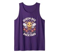 Queen Bee of The Backyard Bees Tank Top, Men, Purple, Small