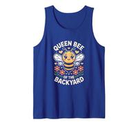 Queen Bee of The Backyard Bees Tank Top, Men, Royal Blue, Small