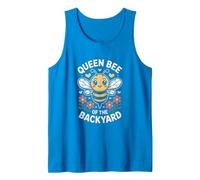 Queen Bee of The Backyard Bees Tank Top, Men, Sapphire Blue, Small