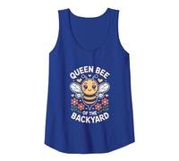 Queen Bee of The Backyard Bees Tank Top, Women, Royal Blue, Small