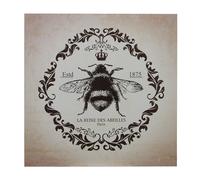 Queen Bee Wall Plaque, MDF - Black