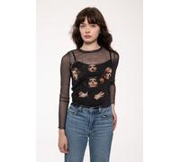 Queen Bohemian Rhapsody Long Sleeve Mesh Top - L