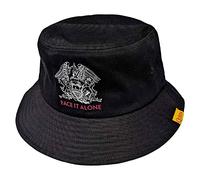 Queen Bucket Hat Face It Alone Band Logo New Official Unisex Black Size Large/X-Large, Black, One Size