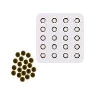 Queen Cage Silicone Tools, 20 Hole Wax Cell Mold, Beekeeping Kit, Silicone Material Non Stick Mold, Wax Cell With Heat Resistant Design, Hobbyist Beginner Use For Commercial Agricultural Beekeepers