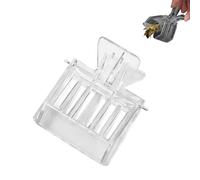 Queen Catcher Clip, Queen Bee Clip Queen Bee Marking Catcher Queen Clips, Clear Plastic Cage Clips, Bee Catchers Trap Box Excluder One Hand Queen Catcher Beekeeping Tool (1pcs)
