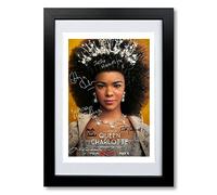 Queen Charlotte Cast Signed Autograph A4 Poster Photo Print TV Show Series Framed Memorabilia Gift Bridgerton (A4 BLACK FRAMED & MOUNTED)