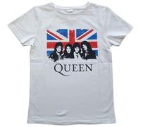 Queen Childrens/Kids Union Jack T-Shirt (7-8 Years) (White)