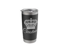 Queen Christina Queenly First Name Crown Regal Princess Stainless Steel Insulated Tumbler