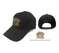 Queen Classic Band Logo Strapback Baseball Cap in Black Queen Black One Size