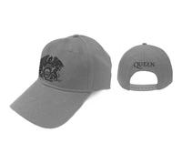 Queen Classic Band Logo Strapback Baseball Cap in Grey Queen Grey One Size