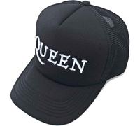 Queen Classic Band Logo Trucker Baseball Cap in Black Queen Black One Size