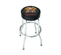 Rocksax 76cm Queen Band Crest Bar Stool with Padded Swivel Seat - Multi