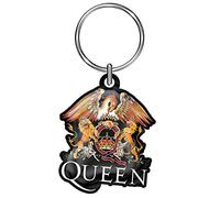 Queen Classic Crest Die-Cast Relief Keyring Keychain One Size