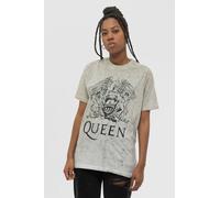 Queen Classic Crest Dip Dye T-Shirt in White | Size: Medium Queen White M