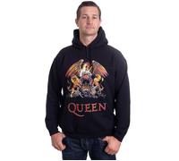 Queen - Classic Crest - Hoodie - black - S - 80% Cotton, 20% Polyester,Sweat S
