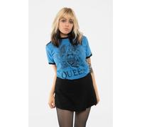 Queen Classic Crest Ringer T-Shirt in Blue | Size: 2XL Queen Blue 2XL