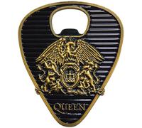Queen Classic Gold Crest Plectrum Bottle Opener in Black Queen Black