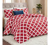 Queen Comforter Set 3 Piece Red by Utopia Bedding, Printed Comforters Queen Size, Bedding Comforters Sets, Down Alternative Soft Bed Set, 1 Comforter (88 x 88 inches) 2 Pillow Shams (20 x 26 inches)
