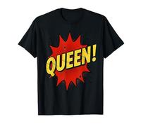 Queen Cranky Pop Art Explosion Bold Retro Comic Design T-Shirt
