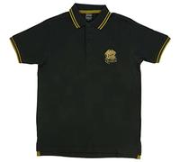 Queen 'Crest Logo' (Black) Polo Shirt (Large)