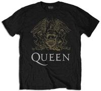 Queen 'Crest' T-Shirt (2 Extra Large) Black