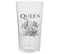 Queen Crest Unisex Pint Glass Transparent, Glass,