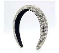 Queen Crown Boho Gorgeous Padded Baroque Headbands Luxury Crystal Hairbands For Women Rhinestone Tiara Bling Hair Accessories Snow Queen Crown(20)