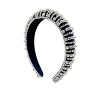 Queen Crown Boho Gorgeous Padded Baroque Headbands Luxury Crystal Hairbands For Women Rhinestone Tiara Bling Hair Accessories Snow Queen Crown(25)