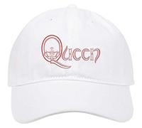 Queen Crown Q Band Logo Baseball Cap Official White Unisex Size One Size, White, One Size