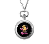 Queen Cute Bee Classic Quartz Pocket Watch Vintage Men's Pocketwatch with Chain Christmas Gifts for Father Husband Boyfriend
