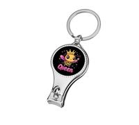 Queen Cute Bee Personalized Nail Clippers for Fingernails Metal Fingernail Cutter Gift for Adults