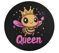 Queen Cute Bee Round Wooden Puzzles for Adults Funny Colorful Jigsaw Puzzle Home Decors Gift 195 PCS