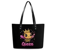 Queen Cute Bee Women's Top-handle Bags Fashion Tote Bag