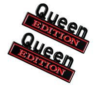 Queen Decals for Cars - Metal 3D Waterproof Auto Decor - Queen Edition Emblem Sticker | for Trucks SUVs Windscreen Window Door Rear Panel Fridge Business Travel Car