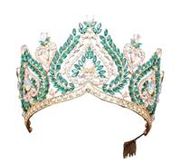 Queen Diadem Bride Crystal Crown Pageant Miss Tiaras Bride Wedding Dress Hair Combs