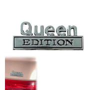 Queen Edition 3D Emblem Sticker, 2026 New Queen Edition Car Emblem, Old Man Editions Vehicle Badge, Funny License Plate Frame, Easy-Apply Decal for Car, Truck & SUV