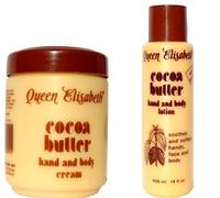 Queen Elizabeth Cocoa Butter Hand & Body Cream PLUS Queen Elizabeth Cocoa Butter Lotion (2 products 1 price)