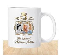 Queen Elizabeth Grieving Mug | 1952-2022 Platinum Jubilee Queen Elizabeth II Memorial Mug,Queen Elizabeth II Novelty Mug in Memory of Queen Elizabeth Tumotsit