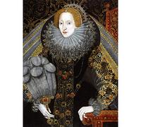 Queen Elizabeth I England Portrait Painting Royal Historic Large Wall Art Print Canvas Premium Mural