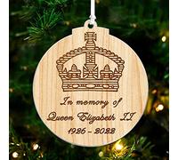 Queen Elizabeth II Bauble 2025 The Queen Memorial Ornament Commemorative Christmas Tree Decoration Pendant Remembering Her Majesty The Queen’s Rest in Peace