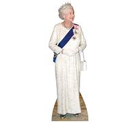 Queen Elizabeth II Blue Sash Dress (172 x57cm) | Life Size Cardboard Cutout | Celebrity Cutout for Parties and Decor