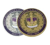 Queen Elizabeth II Commemorative Coin, 1926-2022 Elizabeth ii Platinum Jubilee Commemorative , Queen Elizabeth II Souvenir, Her Majesty Queen Elizabeth II Coin, Queen Elizabeth II Memorial Coin