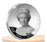 Queen Elizabeth II Commemorative Coin - Exquisite Collectible Queen Elizabeth II | Beautiful Queen Souvenir Coin Collection Her Majesty Queen Uncirculated Coin Badge Souvenir for Adults