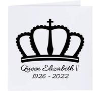 'Queen Elizabeth II Crown' Blank Greeting Card (GC00042274)