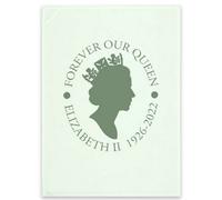 Queen Elizabeth Ii Forever Our Queen Tea Towel Pastel Mint (One Size)